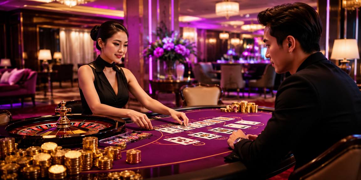 go77 Phòng Live Casino với dealer phát bài từng ván